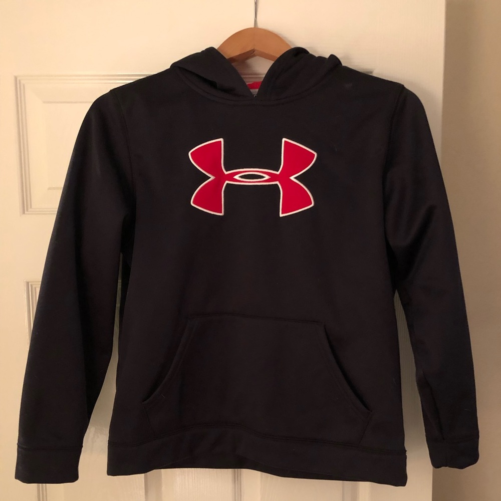 Under Armour Boys Pullover Jacket w/Hood; Youth L